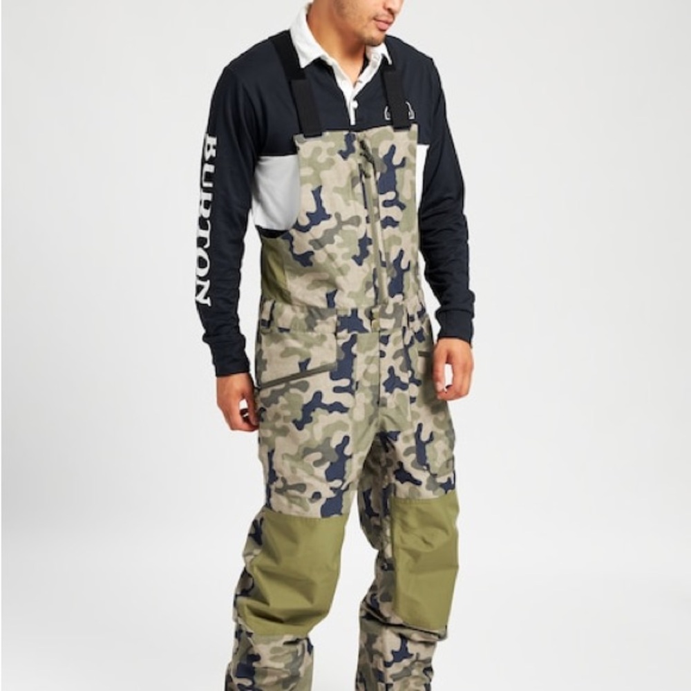 Burton Men's Camouflage Snow Overalls XS